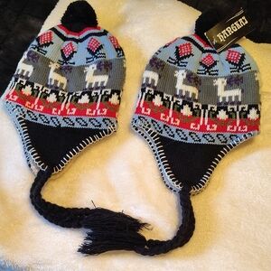 Colorful Knit Earflap Hat for Kids